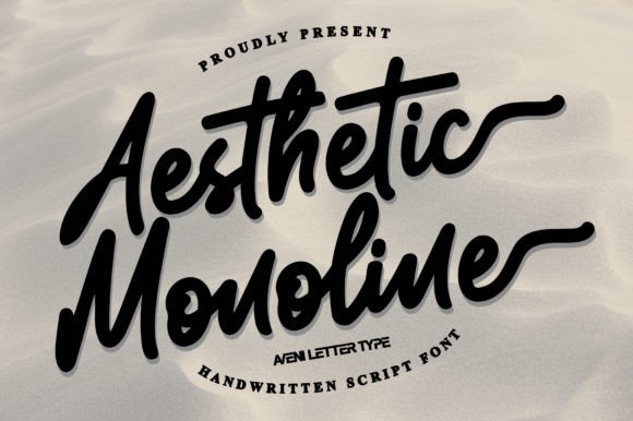 Aesthetic Monoline: Enhancing Design Workflows with a Timeless Script Font