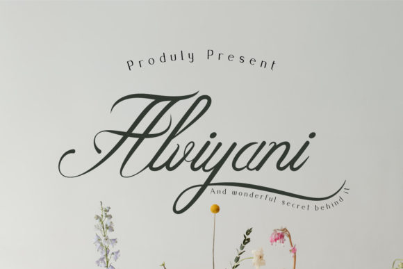 Alviyani: A Modern Handwritten Font for Elegance and Luxury