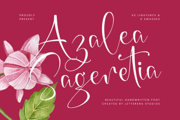 Azalea Sageretia: A Luxurious Script Font for Creative Projects