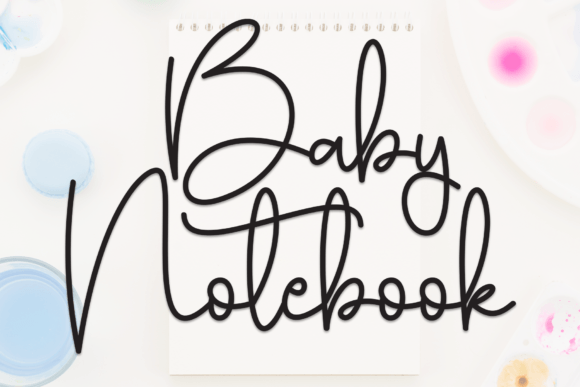 Baby Notebook Font: A Stylish Choice for Design Projects