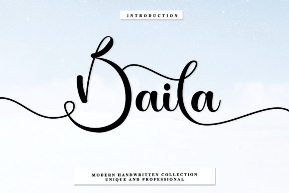 Baila: A Timeless Handwritten Font for Design Excellence