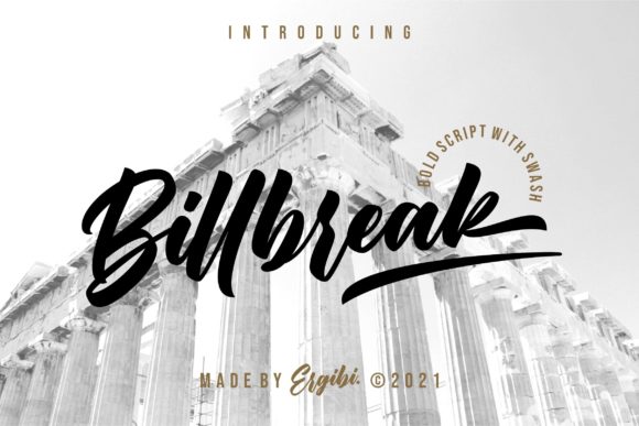 Billbreak: A Bold Cursive Font That Adds Character to Your Designs