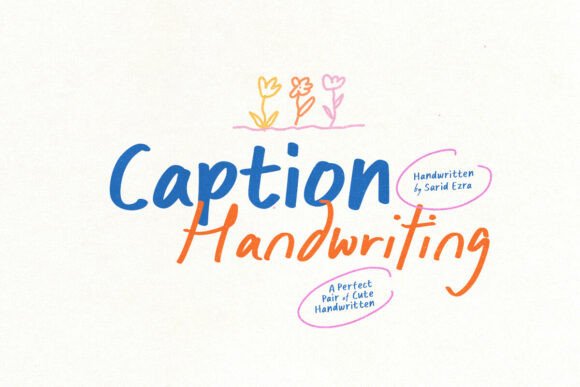 Caption Handwriting: A Versatile Font for Creative Expression