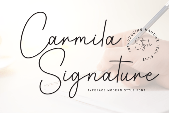 Carmila Signature: A Handwritten Font with a Modern Edge