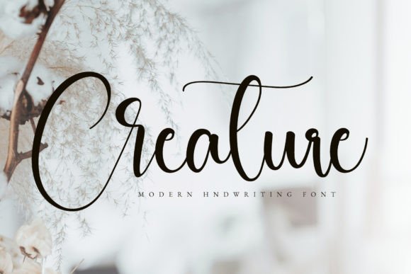 Creature Font: A Modern Twist on Classic Calligraphy