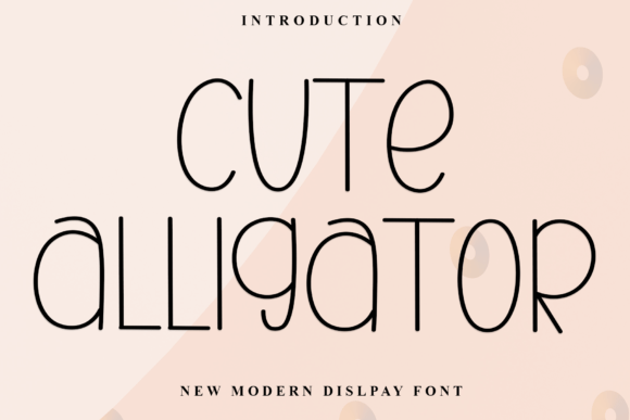 Cute Alligator Font