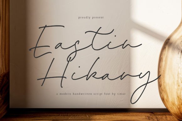 Eastin Hikary: A Modern Handwritten Script Font with Contemporary Elegance