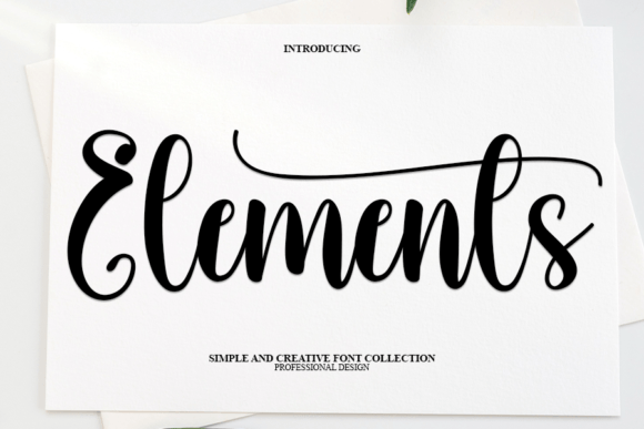 Elements: A Delicate Handwritten Font for Creative Expression