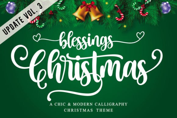 Embrace the Magic of Christmas with the “Christmas Blessings” Font
