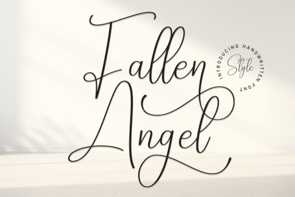 Fallen Angel: A Trendy Handwritten Font with Timeless Elegance