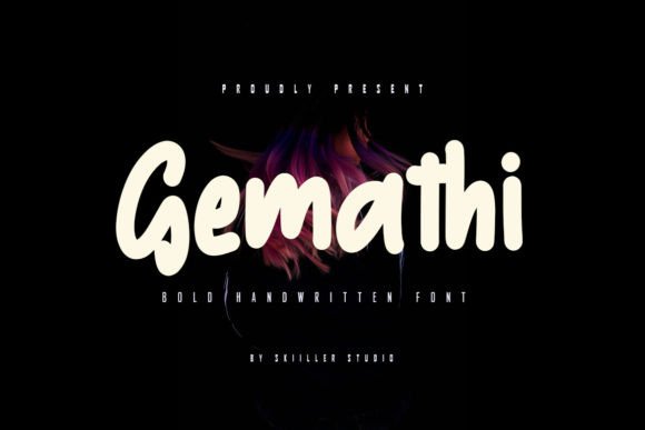 Gemathi: A Bold Handwritten Font for Expression and Impact