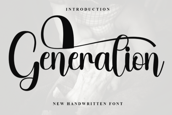 Generation: A Stylish Handwritten Font with a Contemporary Edge