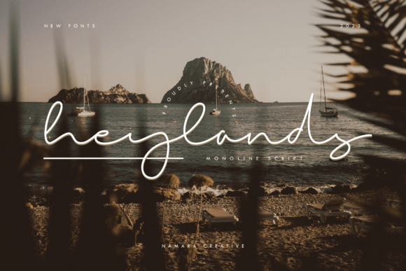 Heylands: A Monoline Handwritten Script for Modern Design