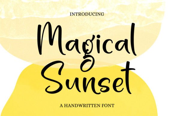 Magical Sunset: A Timeless Handwritten Font for Creative Expression