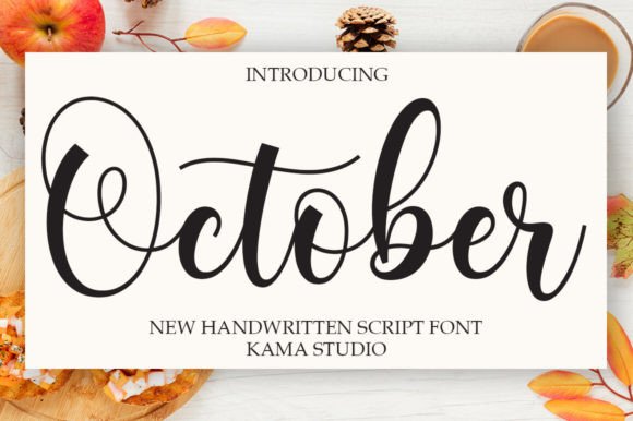 October: A Handwritten Font with Heart and Character
