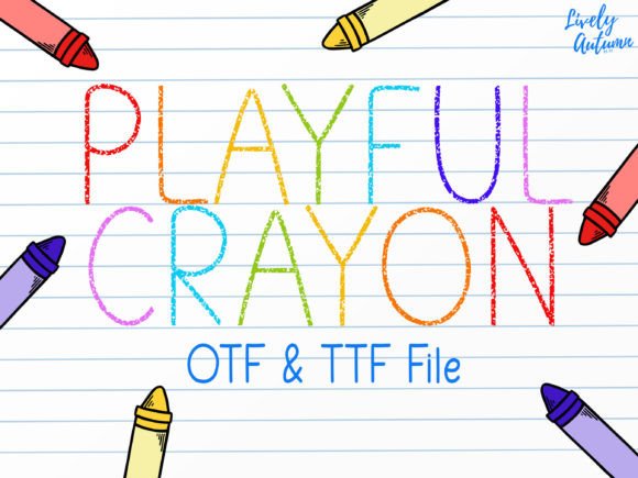 Playful Crayon Font