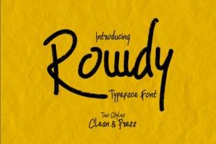 Rowdy: A Modern Handwritten Marker Font for Creative Expression