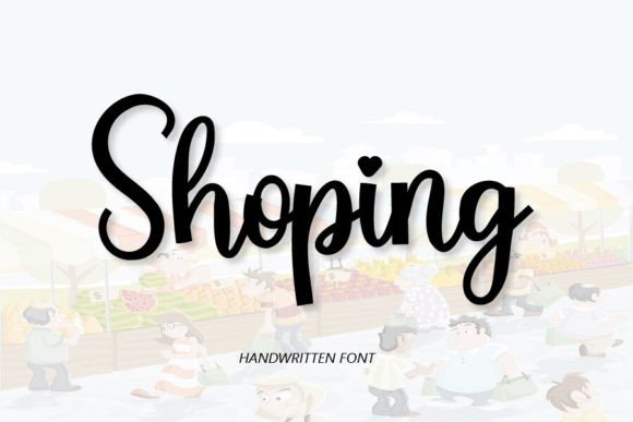 Shoping: A Handwritten Font with Heart