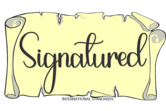 Signatured Font: A Delicate and Stylish Handwritten Choice