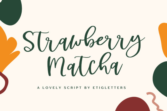 Strawberry Matcha: A Versatile Hand Lettered Font for Creative Design