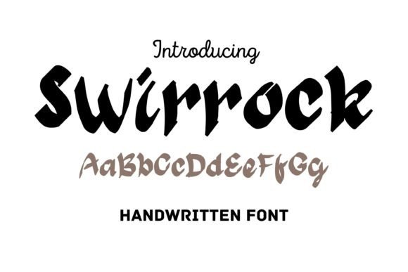 Swirrock: A Handwritten Font with Dynamic Expression